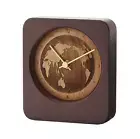 Natural wood clock 3D World Map, made in Japan, interior decoration, H5.5 in