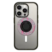 Snappy Ring Holder Snappy™ Ring Holder MagSafe Compatible Distorted Plaid - Pink