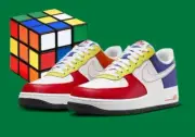 Nike Air Force 1 07 LV8 Rubik's Cube Red Blue Yellow FN6840-657 Men's Sizes New