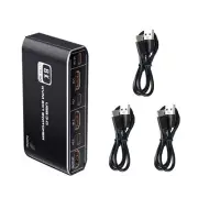 HDMI 2.1 KVM Switch 2X1 4K 120Hz 8K 4 Port USB 3.0 KVM Switcher with Hotkey C