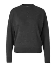 Peserico Wool Knit Pullover 38 gris antracita
