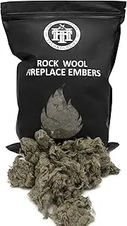 Rock Wool Embers for Gas Fireplaces/Gas Logs- 6oz Bag