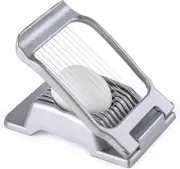 Egg Slicer for Hard Boiled Eggs, Aluminium Egg Cutter Heavy Duty Stainless Steel