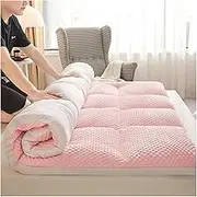 Foldable Futon Mattress, Japanese Floor Roll-up Portable Tatami Mat Thicken Sleeping Mattress Guest Bed Dorm Room Camping Car UE-MAOLU(A,90 * 200cm)