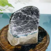 445g Natural Amethyst Geode Mineral Specimen Crystal Quartz Energy Decoration