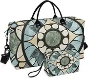 [YXYZRMY] Marble Texture Decor Travel Duffel Bag Gym Bag Sports Tote Bag with Multiple Interior Pockets Shoulder Weekender Bag for Women Men with Toiletry Bag 20.5”x 7.9”x 13.8”, Multi-Colored, one size