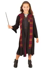 Hermione Granger Girls Hooded Gryffindor Costume Robe