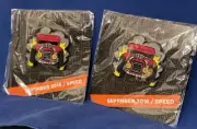Set of 2- Loot Crate DX Next Level Loot September 2016 Speed Pin - NEW