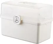 BCOATH Medicine Organizer Box Folding Design for Large Capacity Storage of Medicines and First Aid Supplies