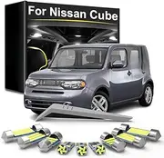 LED Interior Light Bulb Kit, For Nissan Cube Z10 Z11 Z12 1998-2009 2010 2011 2012 2013 2014 Car LED Dome Map Lamp