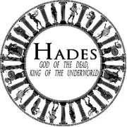 Hades God of Dead Underworld Greek Mythology - Circle Sticker Decal 3 Inch