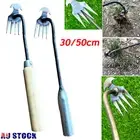 Stainless Steel Hand Weeder Puller Rake Tool Weeding Weed Remover Manual Garden