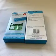 SET OF 2 7 Day Weekly Pill Organizer Large AM PM Case 2X A Day Pill Container