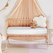 THXSILK Pure Silk Fitted Crib Sheet, Organic Crib Bedding-Ultra Soft, Smooth, Hypoallergenic - 100% Top Grade Mulberry Silk, 28" x 52" x 8", Off White
