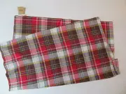 Duluth red plaid tablecloth 52" square Duluth Trading Company NWT
