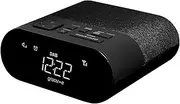 Groov-e Roma Compact DAB/FB Digital Radio with 20 Preset Stations | LCD Display | Dual Alarm Clock - Black