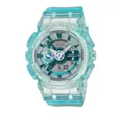Casio G-Shock Analog Digital Transparent Turquoise Women's Watch GMAS110VW-2A