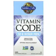 2 X Garden of Life, Vitamin Code, 50 & Wiser Men, Whole Food Multivitamin, 240 V