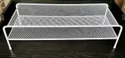 New 2 Tier White Metal Mesh Computer Monitor Riser/Stand- 19"W x 8"D x 6" H