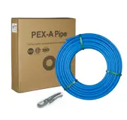 EFIELD 1 inch x 100ft Blue Pex-A Pipe/Tubing for Potable Water with Pipe Cutter