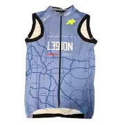 New 2024 Men’s Assos L39ION Pro Team Spring Fall Thermal Gilet Vest, Blue, Small