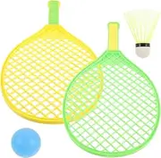GANAZONO 1 Set Portable Badminton for Racket and Ball Game Durable Sports Equipment for Boys and Enhances Hand Eye Coordination and Parent Interaction Random Color
