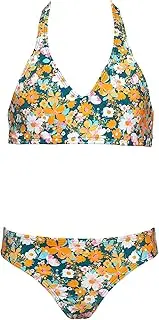 [Hobie] Girls' Halter Bikini Top and Hipster Bottom Swimsuit Set