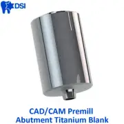 DSI Dental Fixture CAD/CAM Premill Custom Blank Adapter Head Titanium Int Hex