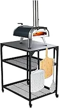 Ooni Medium Modular Table - 31x22x35 Inch Pizza Oven Table Cart, Stainless Steel Pizza Oven Stand, Grill Barbecue Stand, Outdoor Table, Pizza Oven Accessories, Outdoor Pizza Oven Tables, Pizza Station
