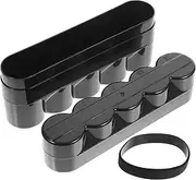 HOMSFOU Photo Storage Box Secure Lock Film Roll Canisters Holder for Film Carriers and Small Items