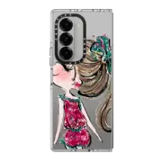 Galaxy Z Fold6 Clear Case Two Parts Love Case - She | Valentine Collection