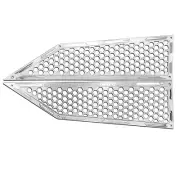 White Air Intake Bezels for Polaris RZR XP Turbo
