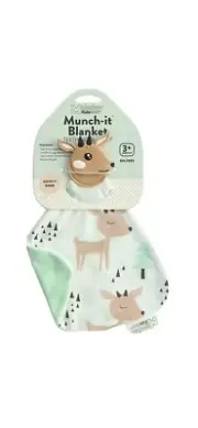 Malarkey Kids Munch-It Blanket™ Dainty Deer Teether Teething Blankey Blanky NIB