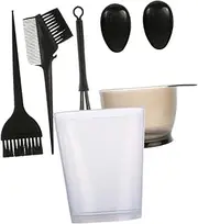 Hair Dyeing Cup Cups with Lids Mixing Measuring Cup for Hair Dye Measure Bottle Dye Cup Color Bowl Salon Highlight Kit Pool Hair Color Brush Hair Dye Kit Highlighting Kit Black