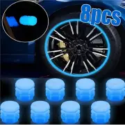 8x blue Car Auto Wheel Tire Tyre Air Valve Stem LED Light Caps Cover Accessories (for: Honda)