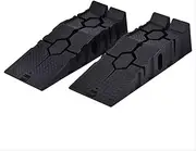 2PACK 2500KG Heavy Duty Car Ramps, Car Maintenance Ramp Bracket, Car Repair Tools, Rubber Kerb Ramps Wheelchair Ramp,Black