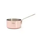 De Buyer 4" Inocivre SERVICE Copper Saucepan with Brass Handles - Mini 6445.10