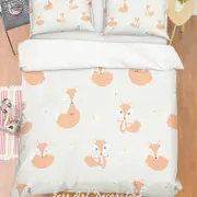 3D Cartoon Fox Quilt Cover Set Bedding Set Pillowcases 18