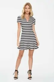 Cooper St Horizon Fit & Flare Dress size 6 $179.95 Black beige