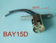 10pcs BAY15D Bayonet Light Bulb Brake Lights Socket
