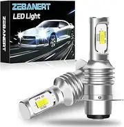 ZEBANERT H6 H6M Light Bulbs Fit For Honda Fourtrax TRX300 TRX200 TRX250 TRX 300 TRX350 TRX 400 TRX450 TRX700 FL350R ATC350X,400% Brightness 6000LM 6000K White, Plug and play,2-Pack