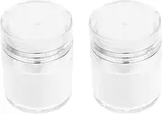 Clear Container Leakproof Sub Bottle 2Pcs Practical Airless Pump Bottles Empty Lotion Bottles Cream Containers Liquid Lotion Bottle Makeup Pump Dispenser
