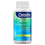 Ostelin Calcium & Vitamin D3 Chewable Tablets 60 Pack