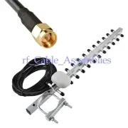 High-Gain 16dbi WLAN Wifi Booster 2.4GHz Yagi Antenna SMA for Router Modem 5M