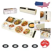 Electric Warming Tray 31.8'' - 9 Adjustable Settings & Roll-Up Design for Travel
