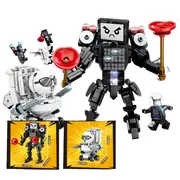 Epic Builders Showdown - 378PC Multi-Pack Construction Set for Kids 6+ - STEM Building Blocks with 4 Themed Packs - Creative Battle Play