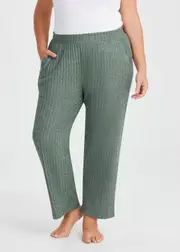[Taking Shape] Taking Shape Cosy Rib Lounge Pant Size 30 in Duck Green - Plus Size Women's Clothing Duck Green