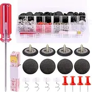 Mardatt 152Pcs Car Headliner Repair Kit with Headliner Repair Button Auto Roof Repair Snap Rivets and Installation Tool for Fixing Car Interior Ceiling Sagging Headliner for All Cars (Black)
