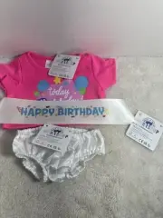 build a bear clothes Birthday Shirt And Panties
