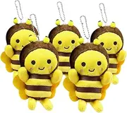 UPKOCH Realistic Bee Stuffed Animal Keychain Birthday Party Favor Plush Bees for Backpack Accessory